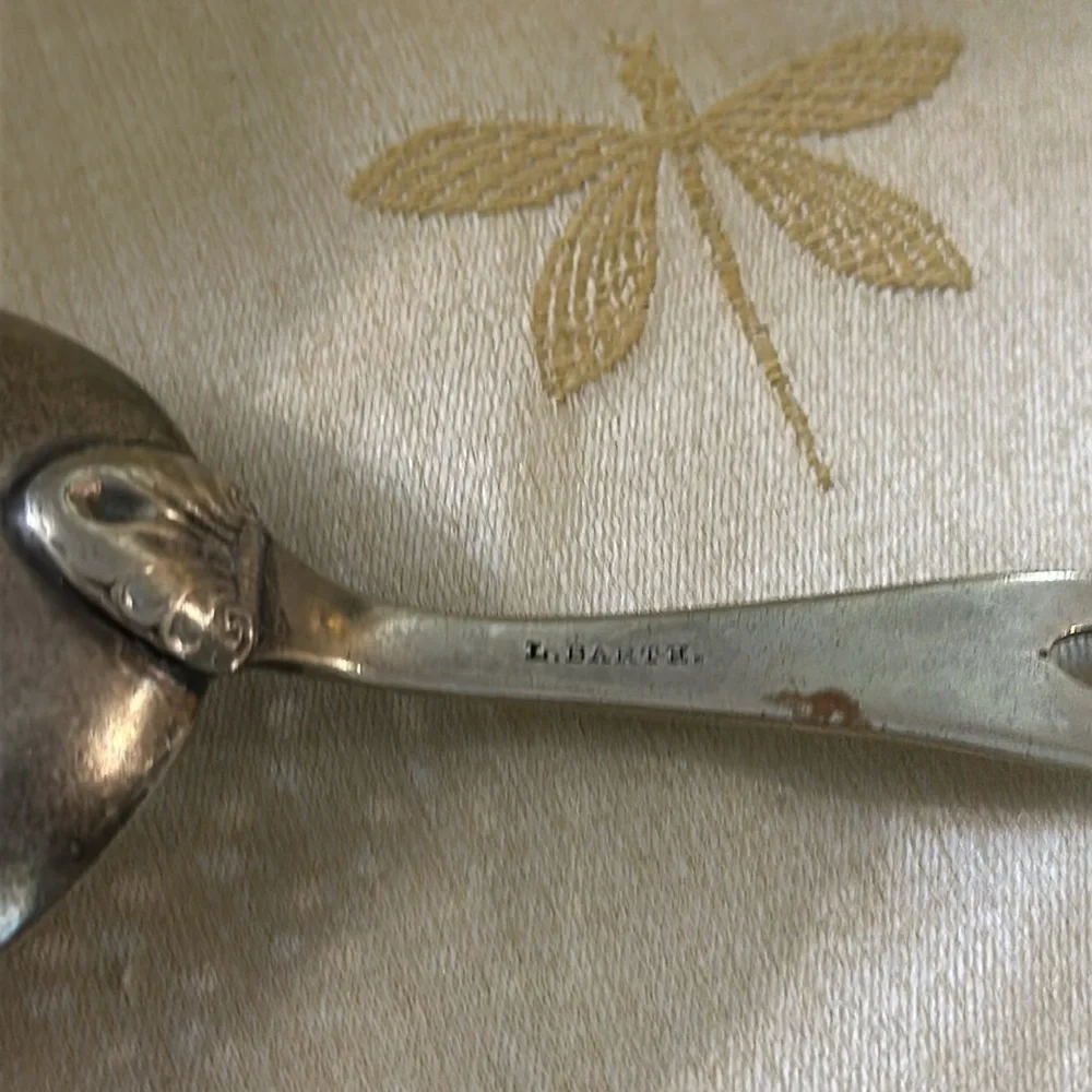 Vintage L. Barth Silver Bar Julep / Cocktail Strainer / Bar Tool.